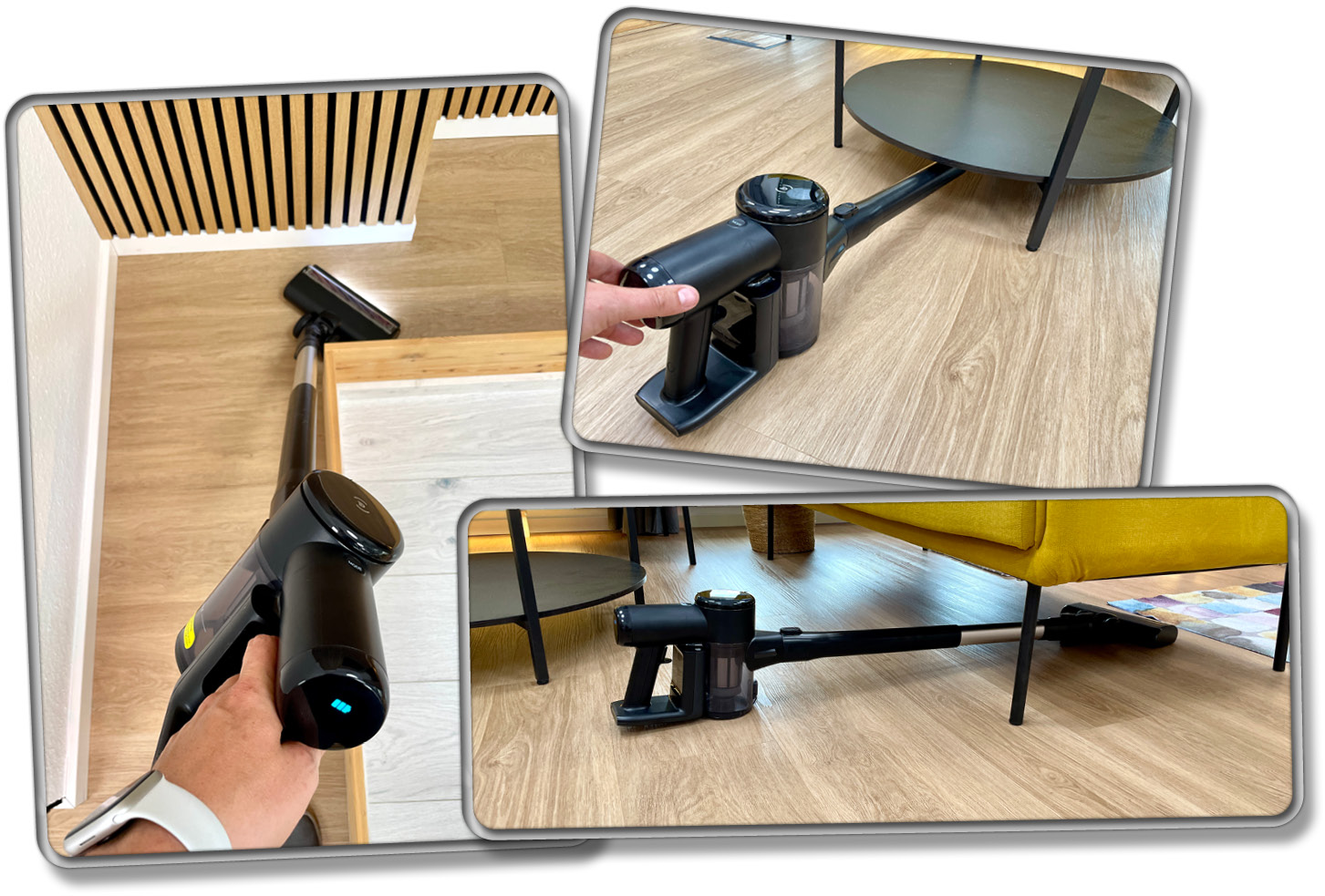 Der Akkusauger des ECOVACS DEEBOT T30S COMBO COMPLETE ist durchaus flexibel gestaltet