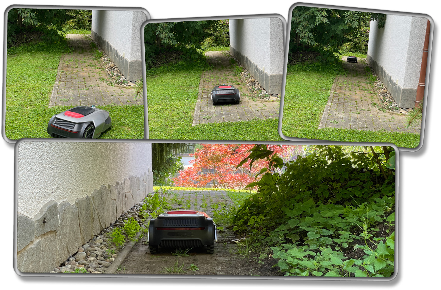 Der Dreame A1 fährt sehr präzise Pfade zwischen den Zonen