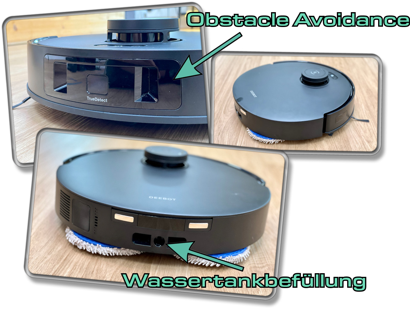 Der ECOVACS DEEBOT T30S COMBO COMPLETE besteht ringsrum aus Technik