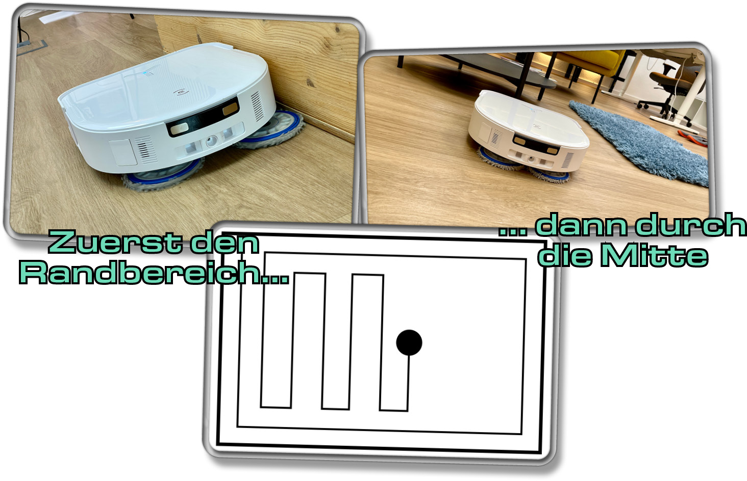 Der ECOVACS DEEBOT X5 OMNI navigiert durchaus logisch und effizient