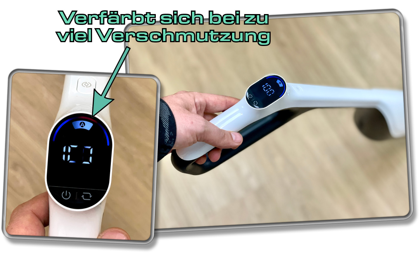 Der Roborock Flexi Lite verfügt über ein praktisches Display