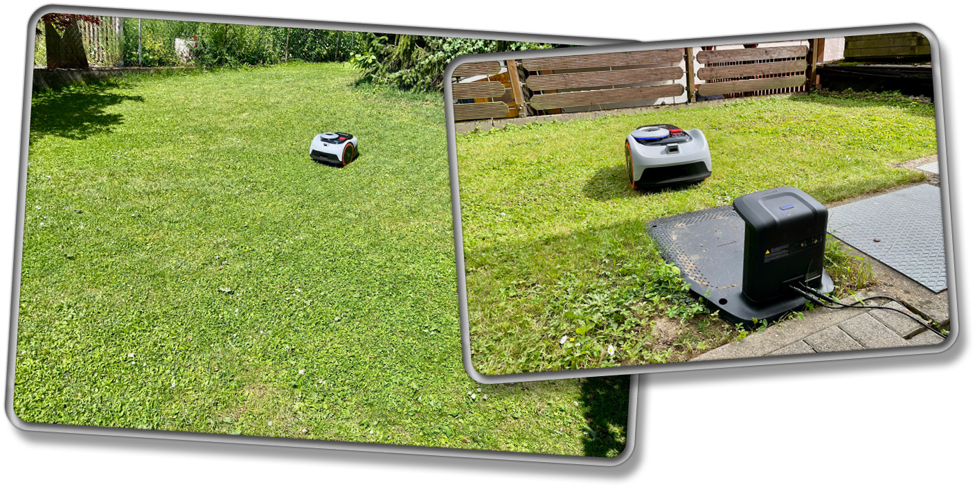 Der Segway Navimow i105 navigiert in geraden Bahnen, schafft aber 200 Quadratmeter nicht mit einer Ladung.