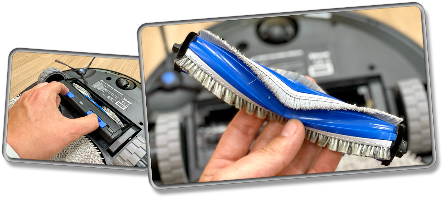 Die Bürste des ECOVACS DEEBOT T30S COMBO COMPLETE besteht ausschließlich aus Borsten