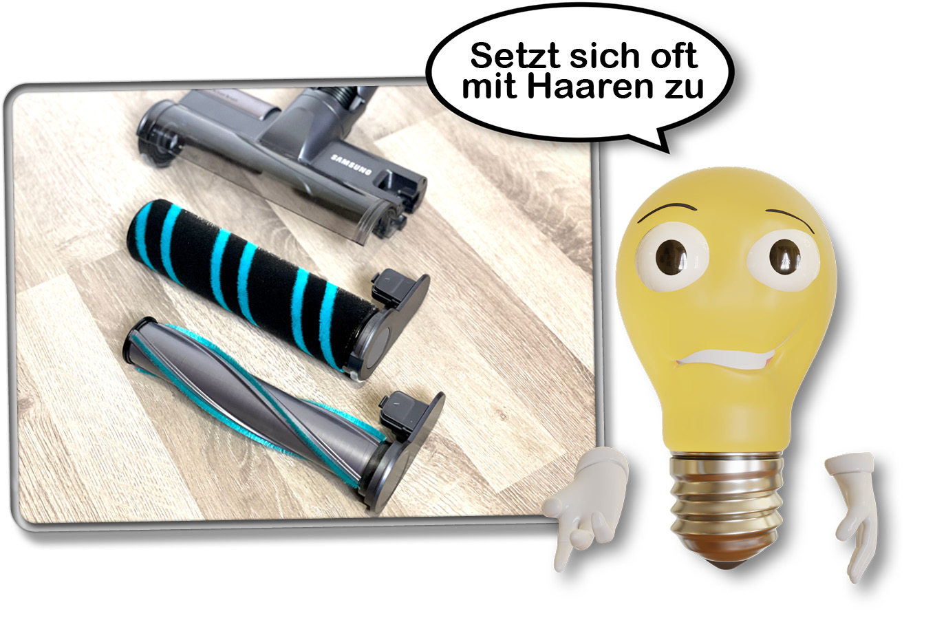 Die Bürsten sollten regelmäßig enthaart werden