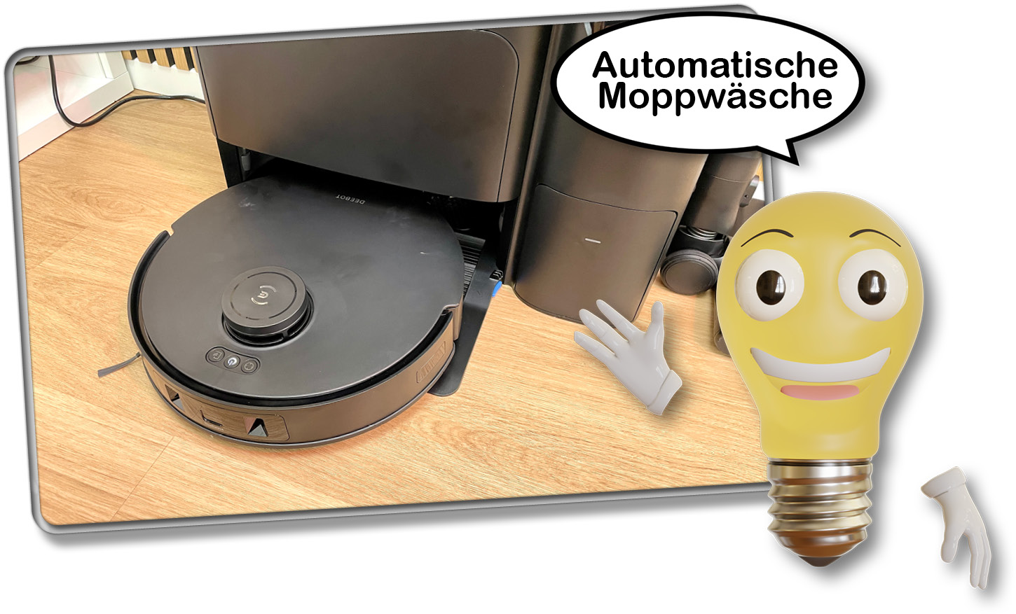 Die Wischmopps werden mit 70 °C heißem Wasser regelmäßig ausgewaschen