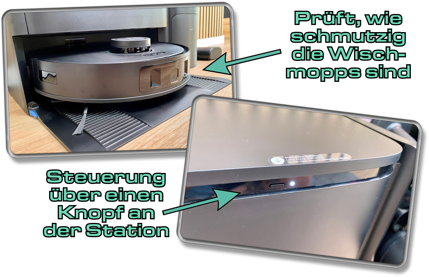 Die Wischmopps werden stets überwacht und bei zu starker Verschmutzung wird eine neue Reinigung eingeleitet