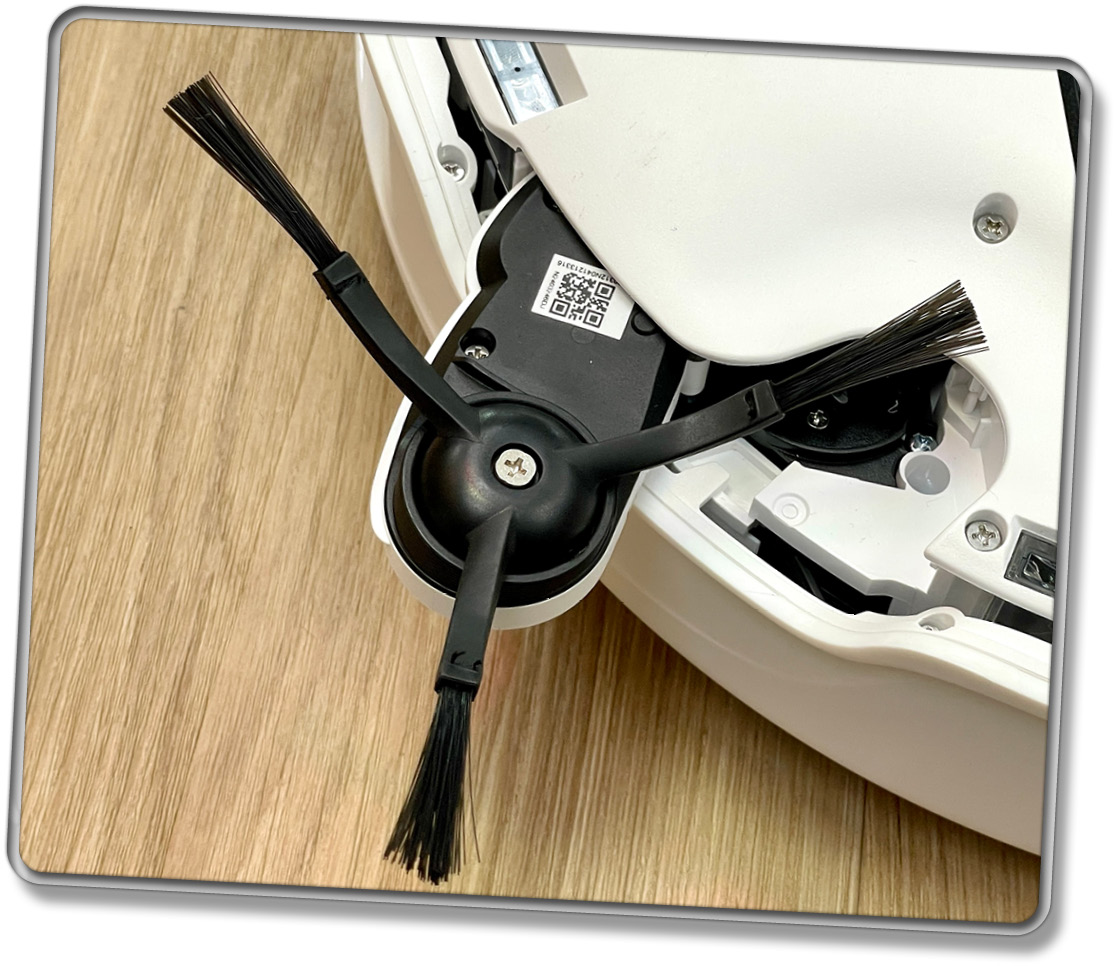 Die ausfahrbare Seitenbürste soll in jeder Ecke für Sauberkeit sorgen