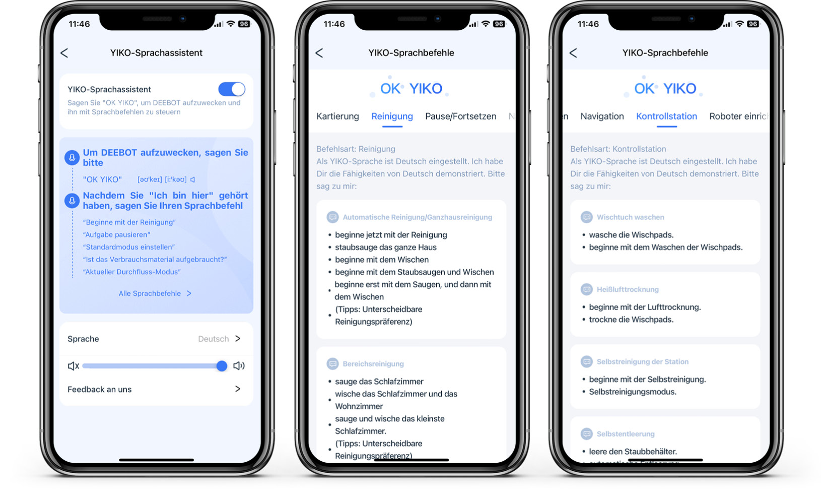 ECOVACS DEEBOT T30S COMBO COMPLETE - App - YIKO Sprachassistent