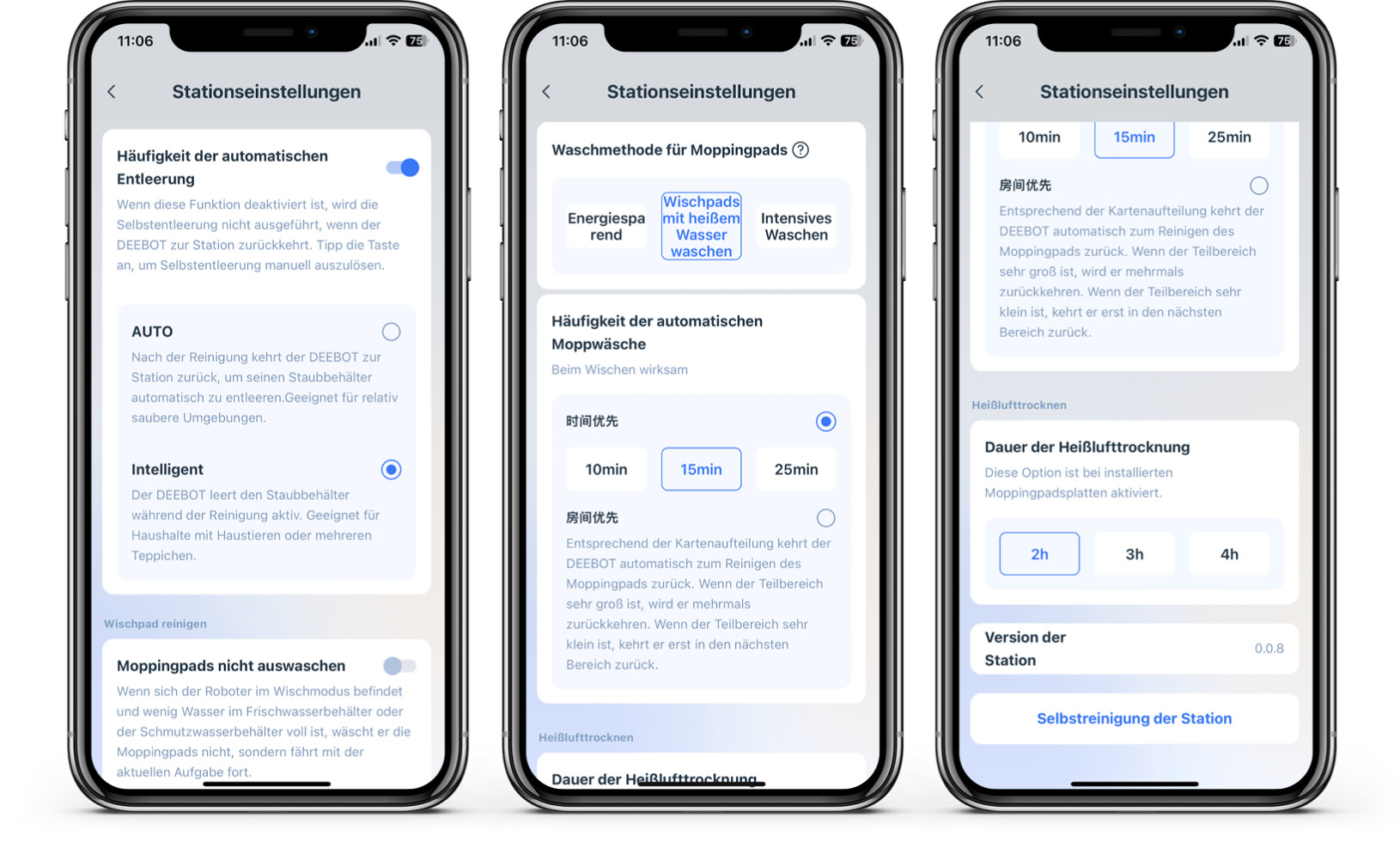 ECOVACS DEEBOT X5 OMNI - App - Station