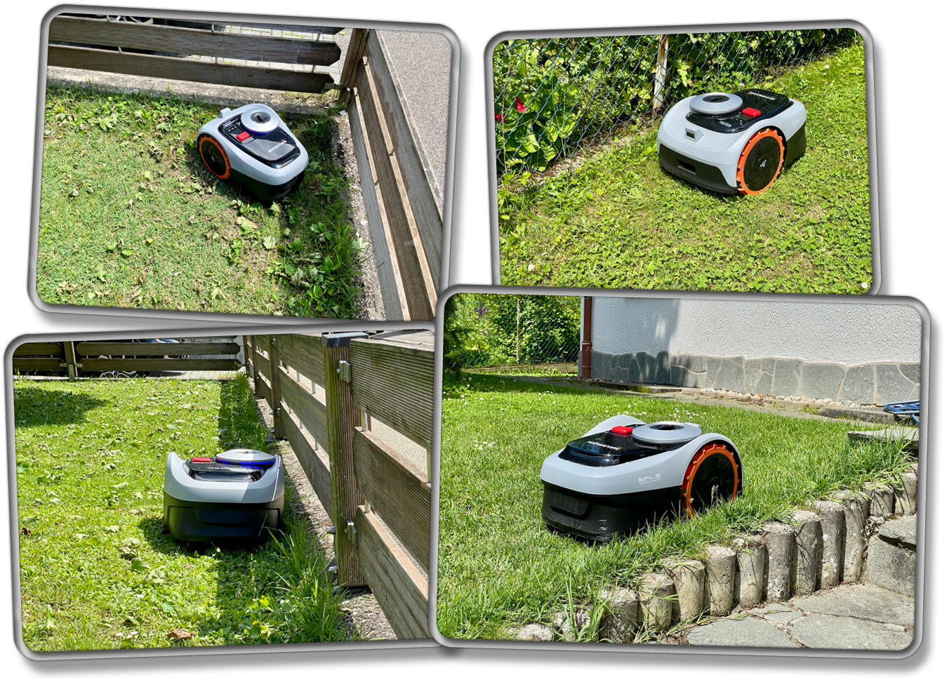 Eine gewisse Rasenkante bleibt beim Mähvorgang aber stehen