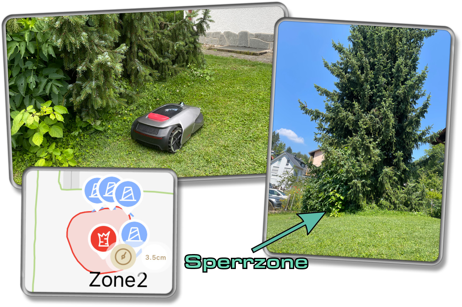 Man kann mit dem Dreame A1 individuelle Sperrzonen erstellen