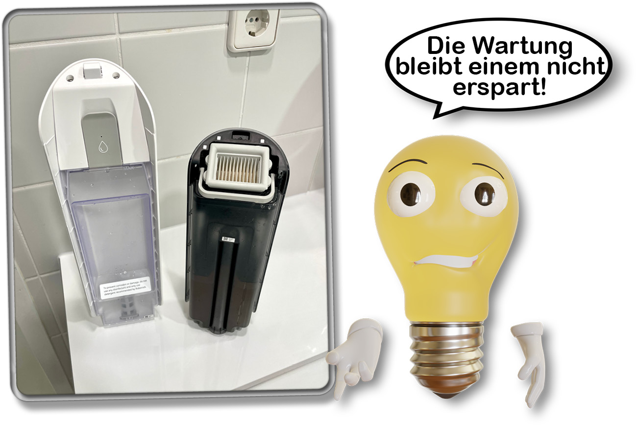 Nach jeder Reinigungsaufgabe müssen Wartungsarbeiten stattfinden