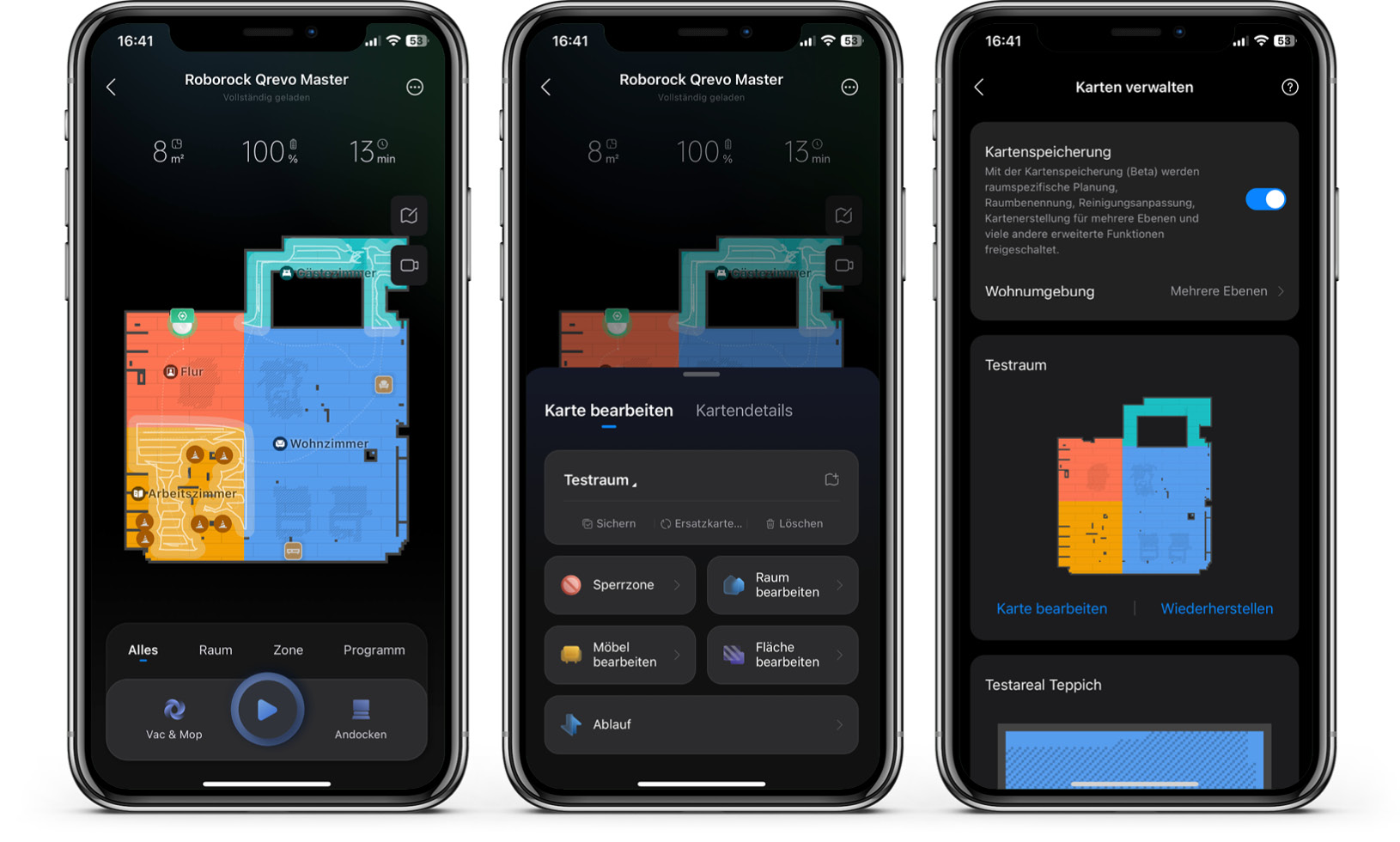 Roborock Qrevo Master - App - Karte
