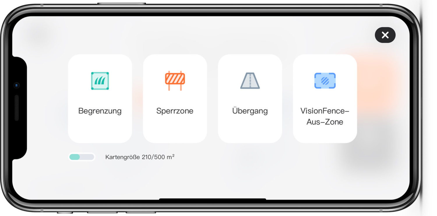 Segway Navimow i105 - App - Zone erstellen