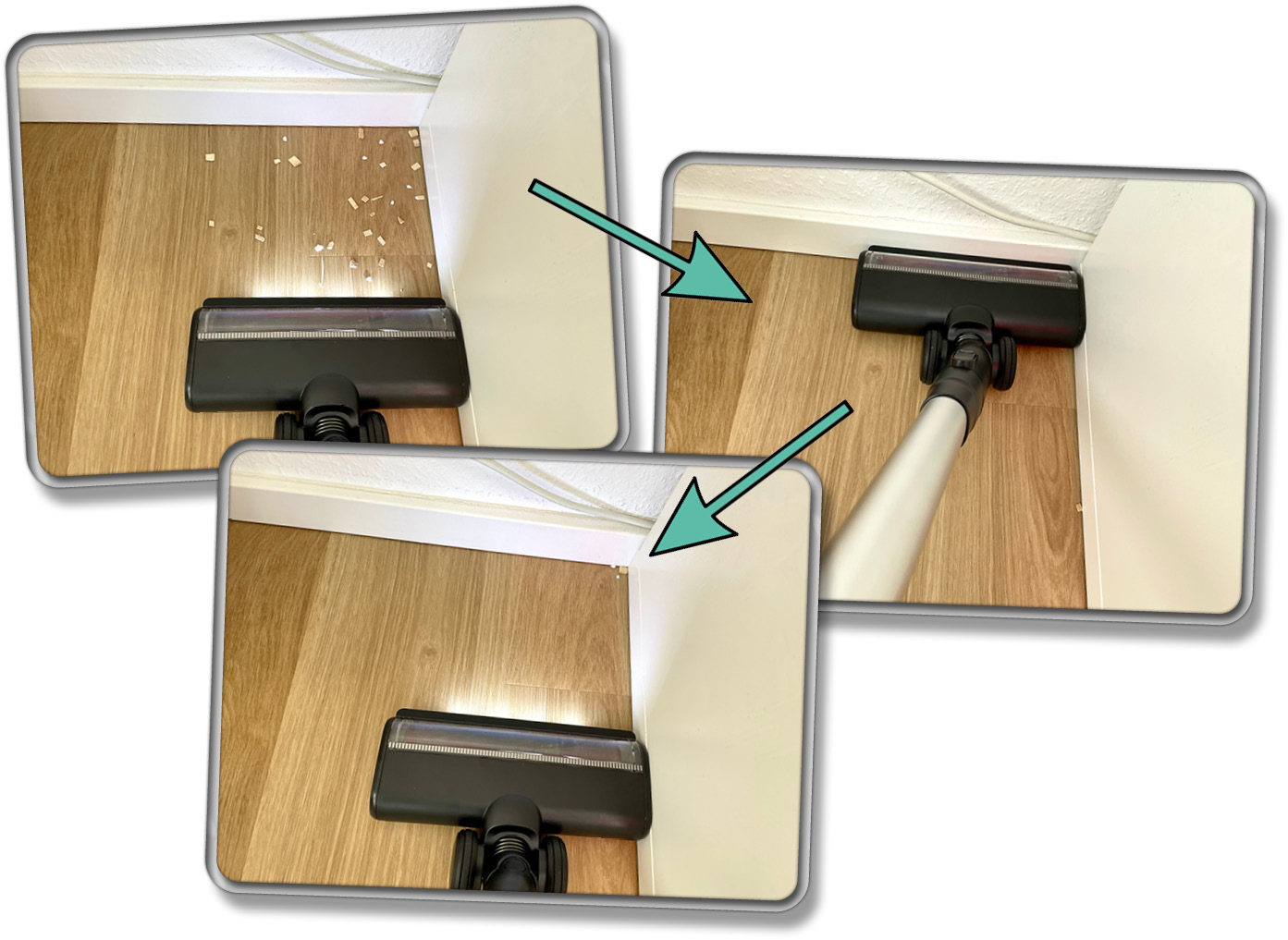 So gut reinigt der ECOVACS DEEBOT T30S COMBO COMPLETE Akkusauger an Rändern und in Ecken