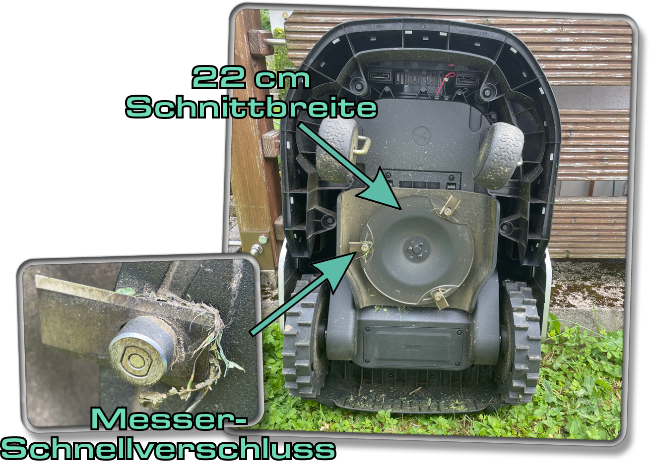 So sieht die Unterseite des Dreame A1 aus