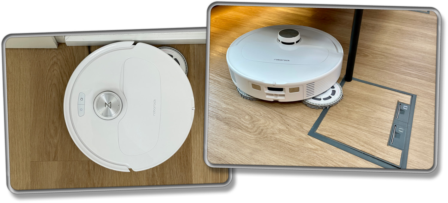 Starke Wischleistung am Rand zeigt der Roborock Qrevo Master