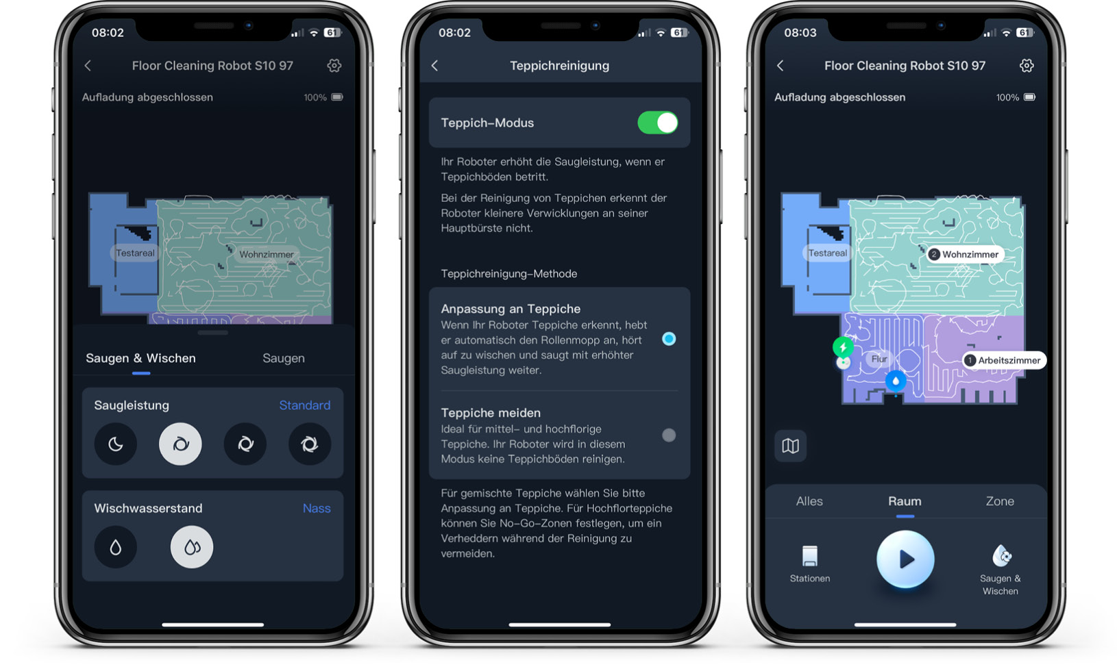 SwitchBot S10 - App - Reinigung
