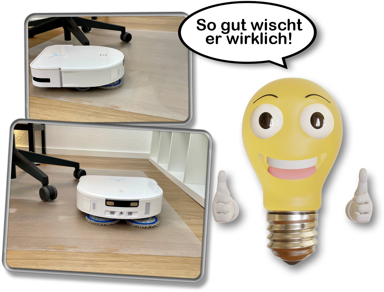 Wir haben uns angeschaut, wie gut der ECOVACS DEEBOT X5 OMNI wischen kann