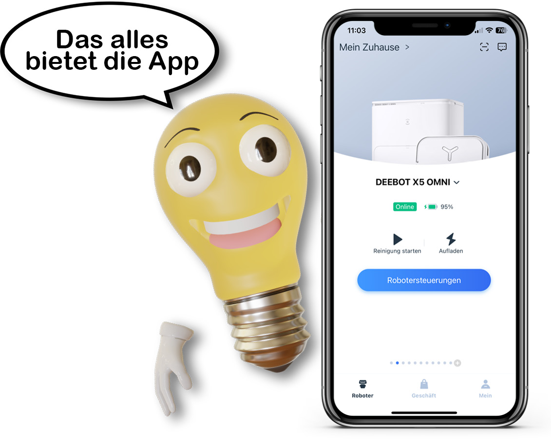 Wir haben uns die ECOVACS HOME-App angeschaut