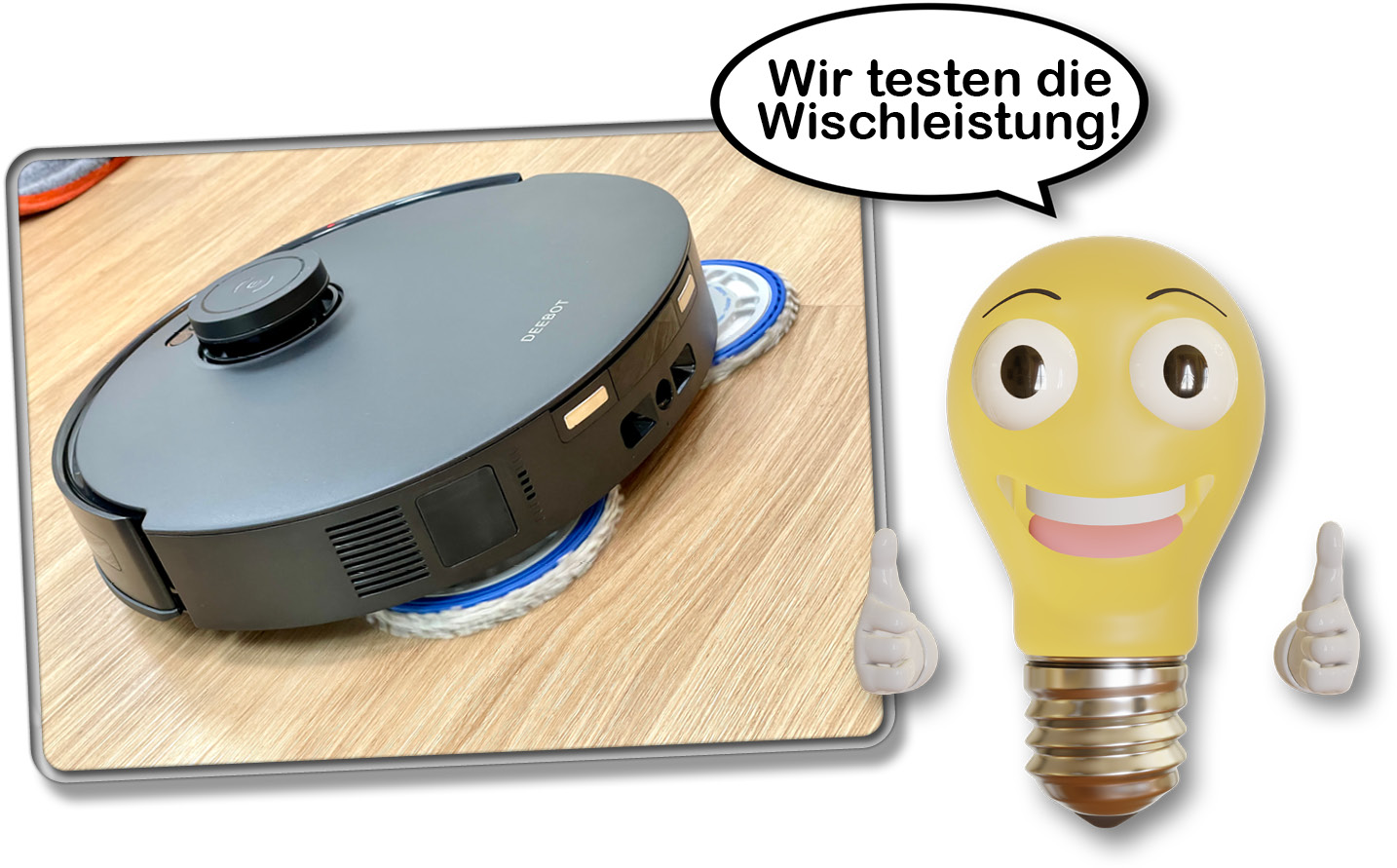 Wir haben uns die Wischleistung des ECOVACS DEEBOT T30S COMBO COMPLETE ganz genau angeschaut