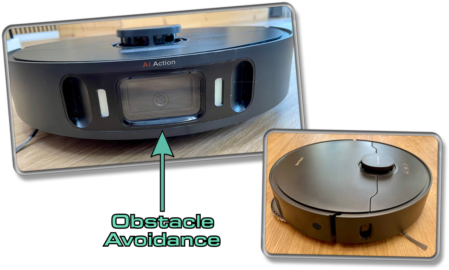 Auf der Front befindet sich die markante Obstacle Avoidance