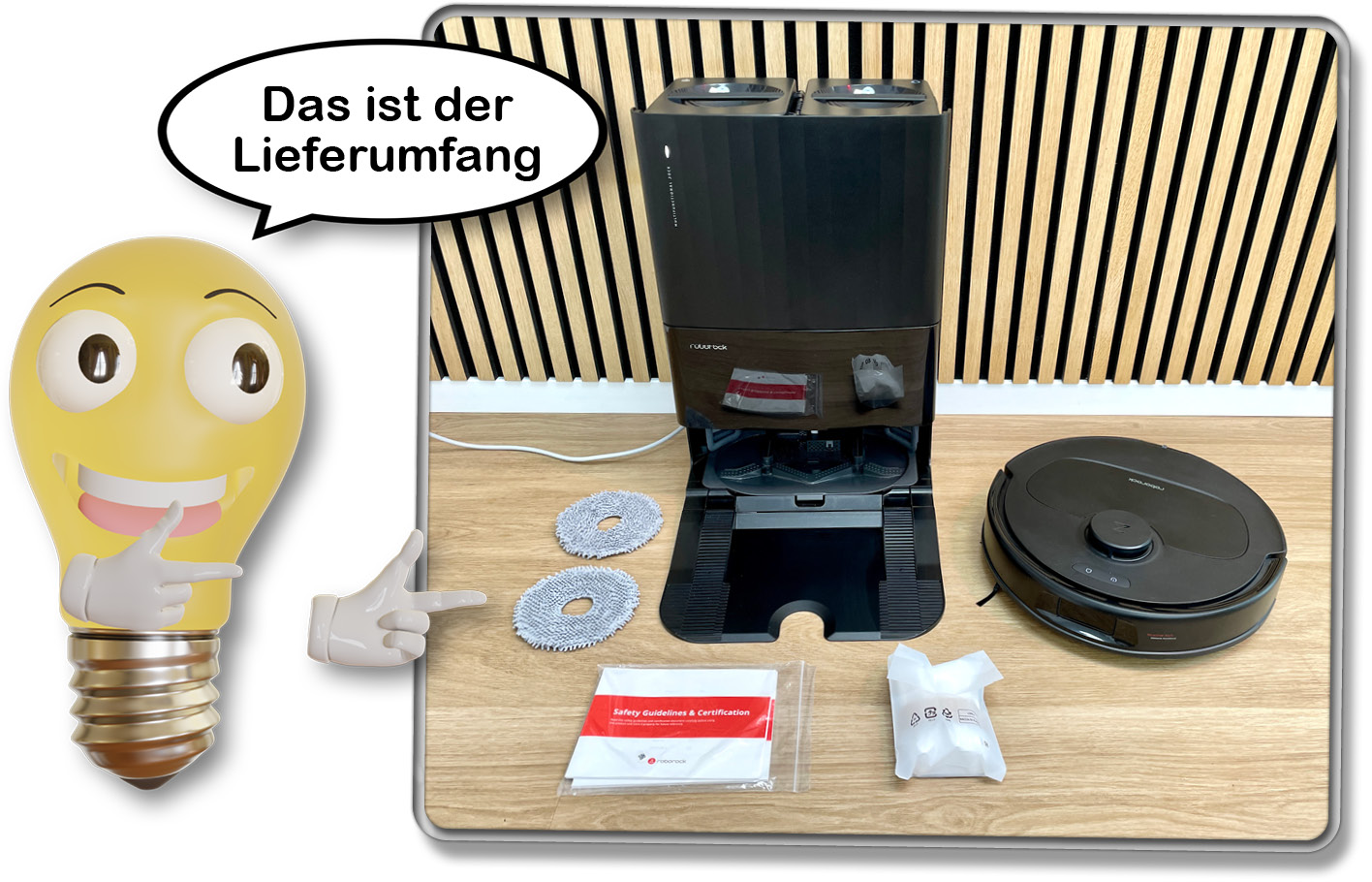 Das ist der Lieferumfang des Roborock Qrevo S