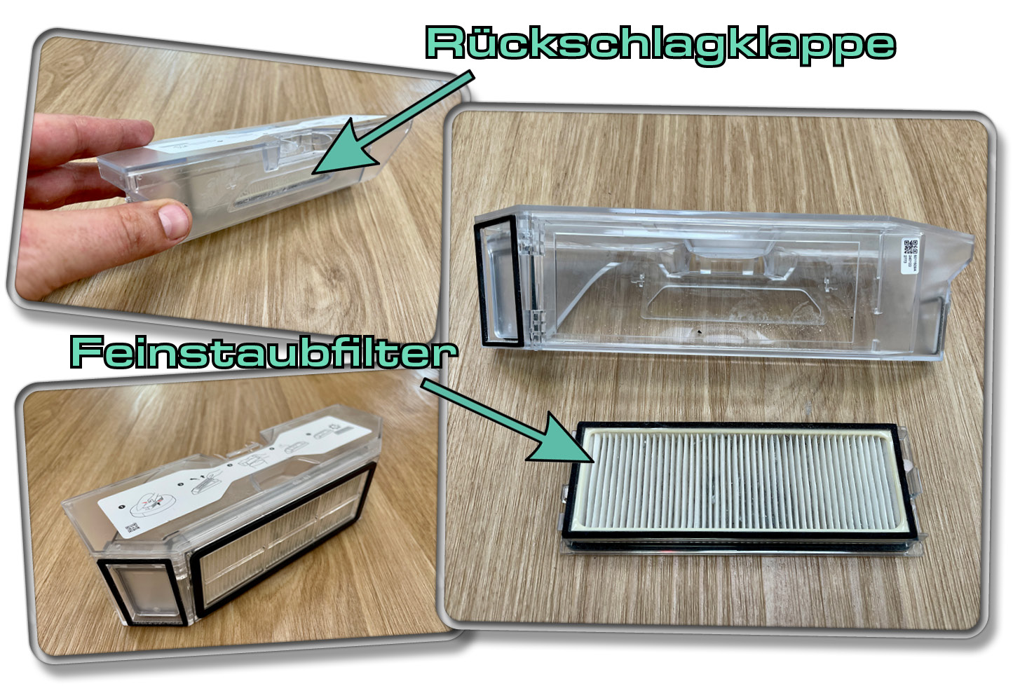 Das ist der Staubbehälter des Roborock Qrevo Pro