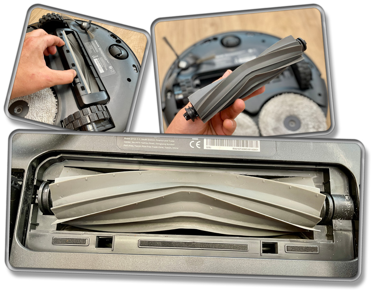 Das ist die eingesetzte Bodenbürste, die komplett aus Kunststoff besteht