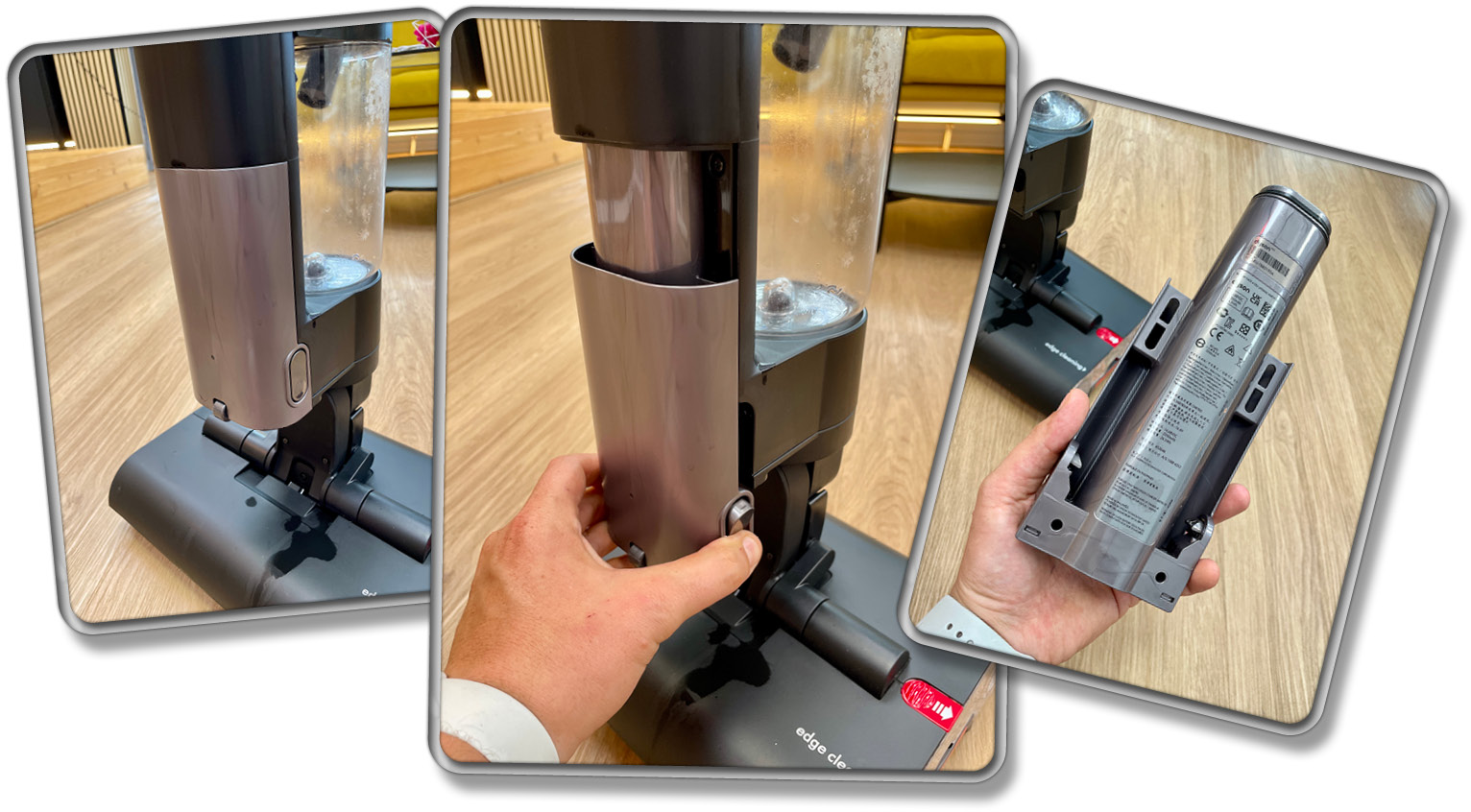 Der Dyson WashG1 hat einen auswechselbaren Akku, was nicht viele Geräte dieses Kalibers besitzen