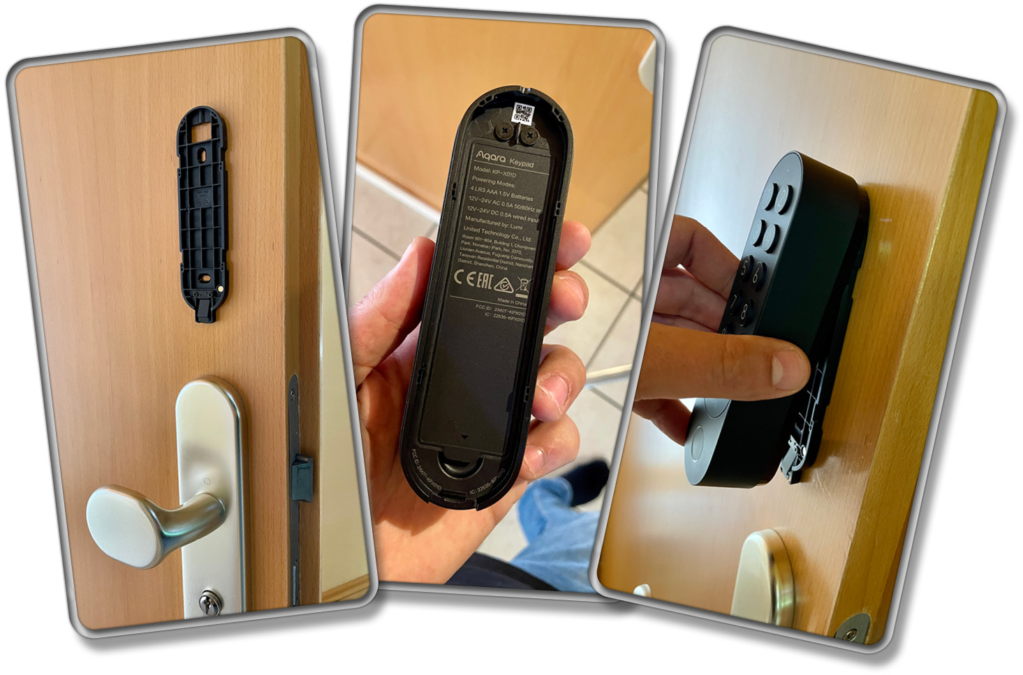 Die Montage des Keypads ist genauso einfach wie die des Aqara U200