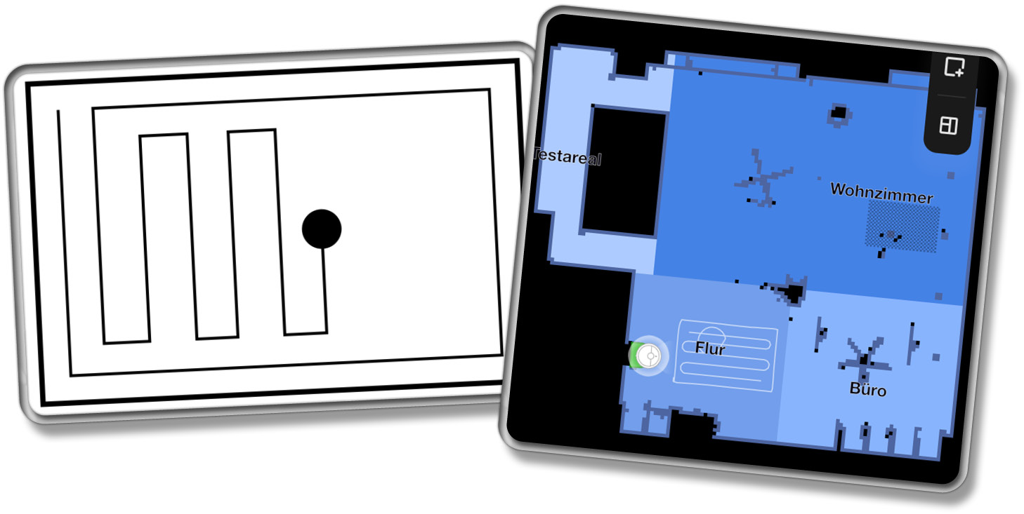 Die Navigation ist dank Lasernavigation intelligent und vorausgeplant