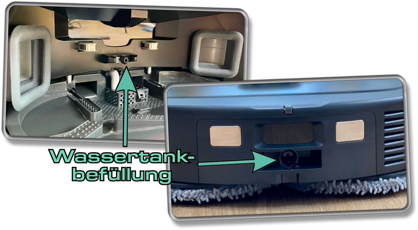 Die Station füllt das Frischwasser des Roborock Qrevo S immer automatisch auf