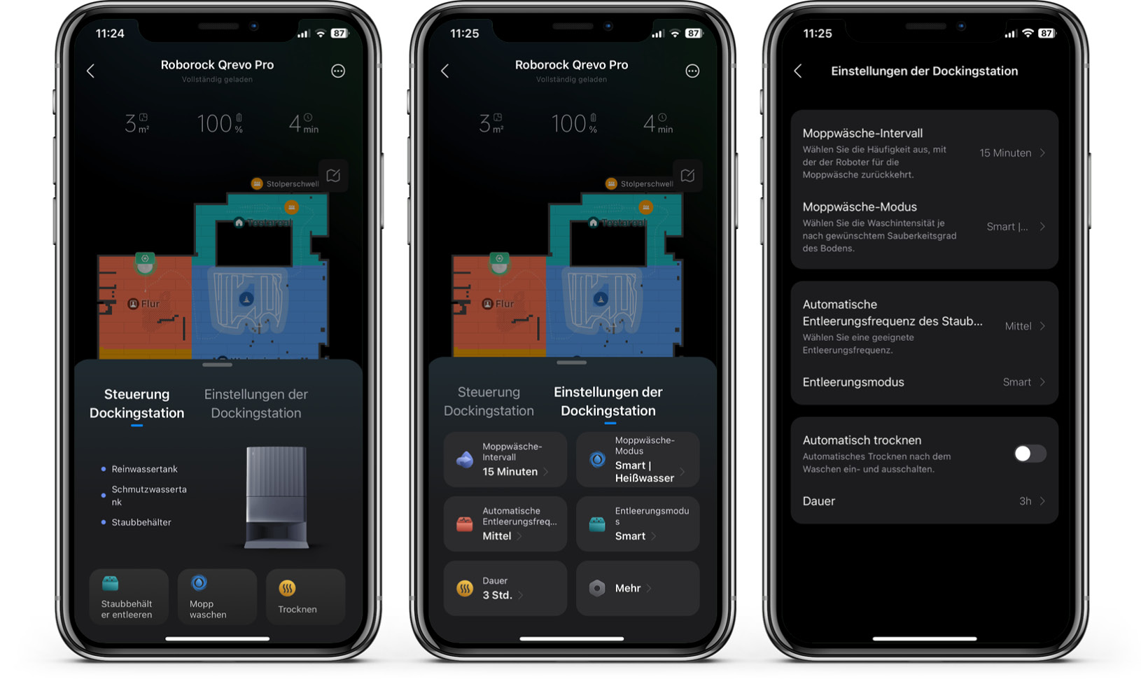 Roborock Qrevo Pro - App - Station
