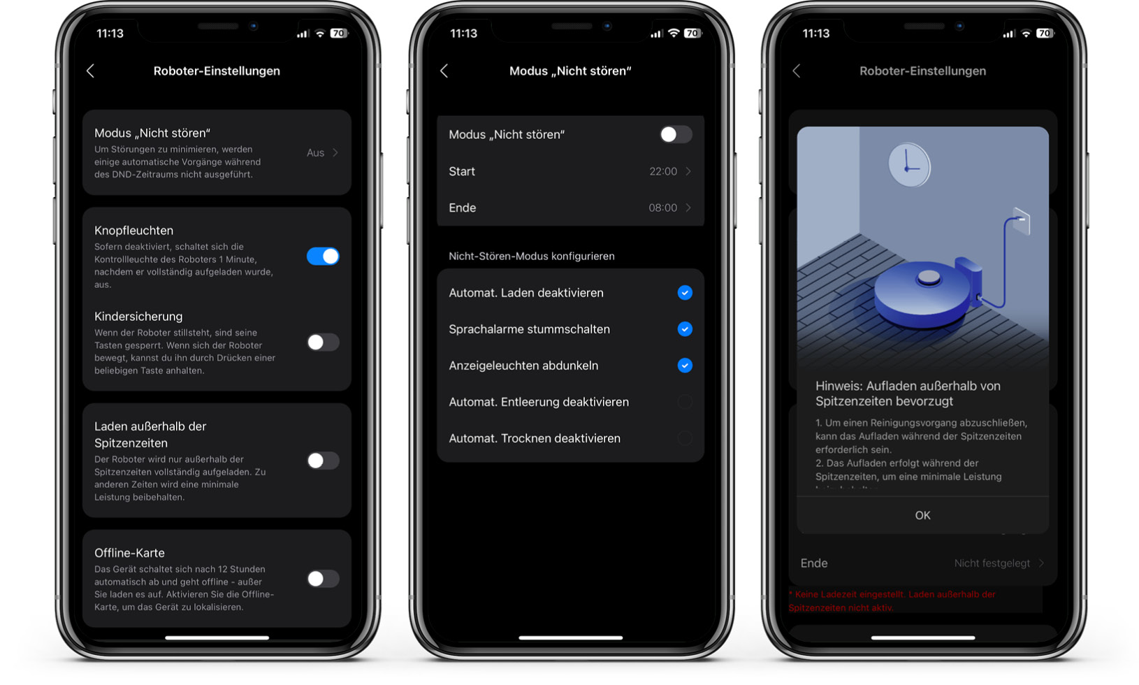 Roborock Qrevo S - App - Robotereinstellungen