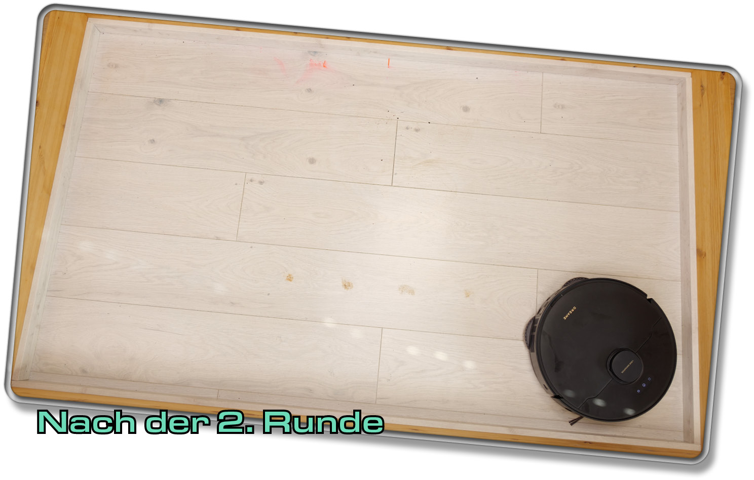 So sieht das Ergebnis nach dem 2. Wischdurchgang aus