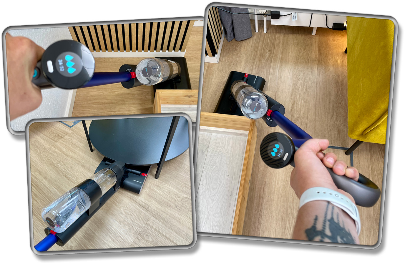 Tatsächlich ist die Bodendüse des Dyson WashG1 extrem wendig