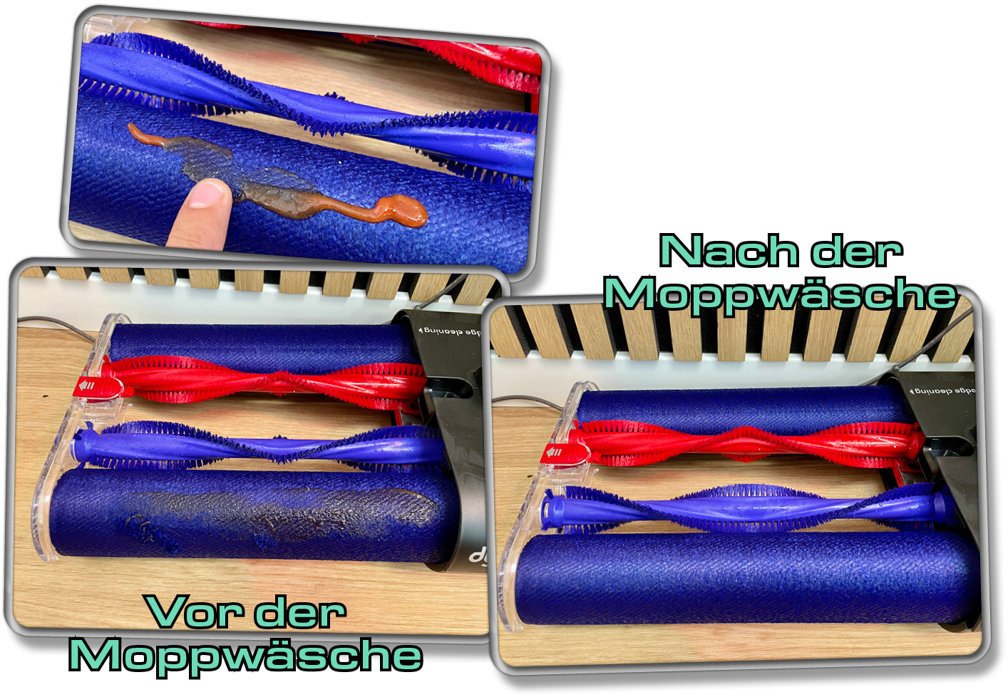 Um euch zeigen zu können, wie gut die Moppwäsche funktioniert