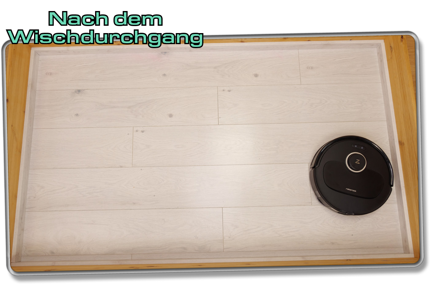 Und so sieht es aus, wenn der Roborock Qrevo Pro wischt