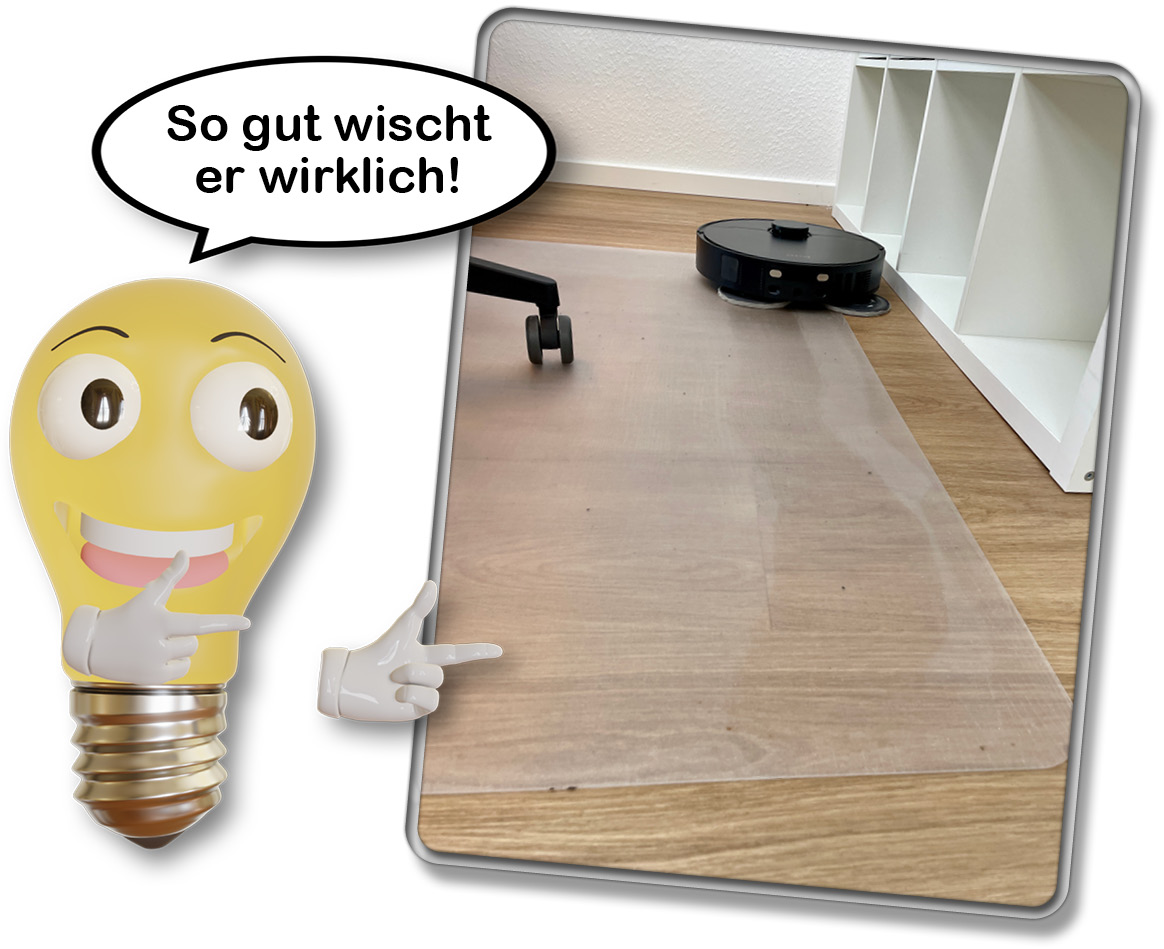 Wir haben uns die Wischleistung des Dreame X30 Ultra angeschaut und getestet