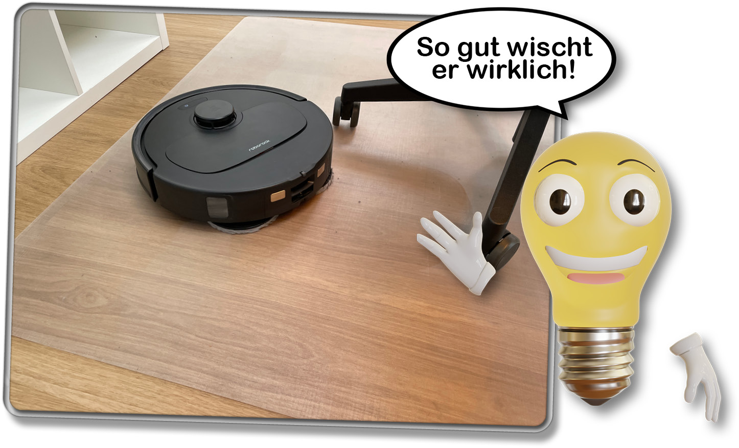Wir haben uns die Wischleistung des Roborock Qrevo S angeschaut