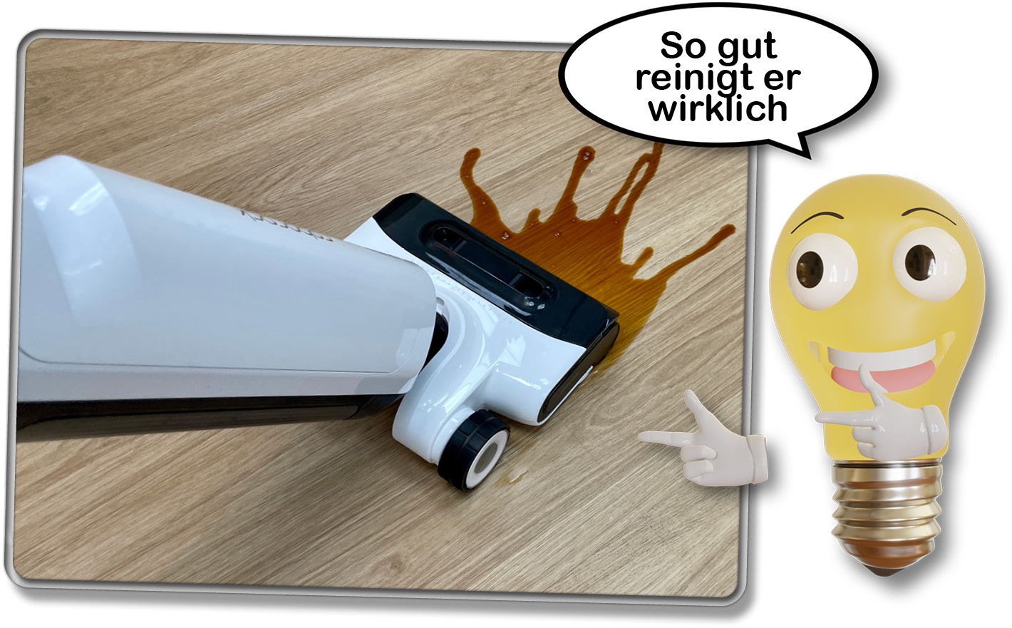 Wir schauen uns die Reinigungsleistung des Roborock Flexi Pro an