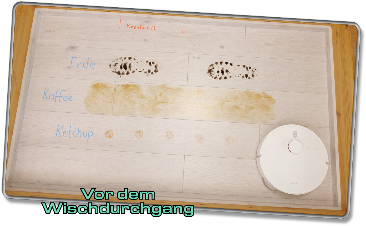 Xiaomi X20+ - Vor dem Wischdurchgang