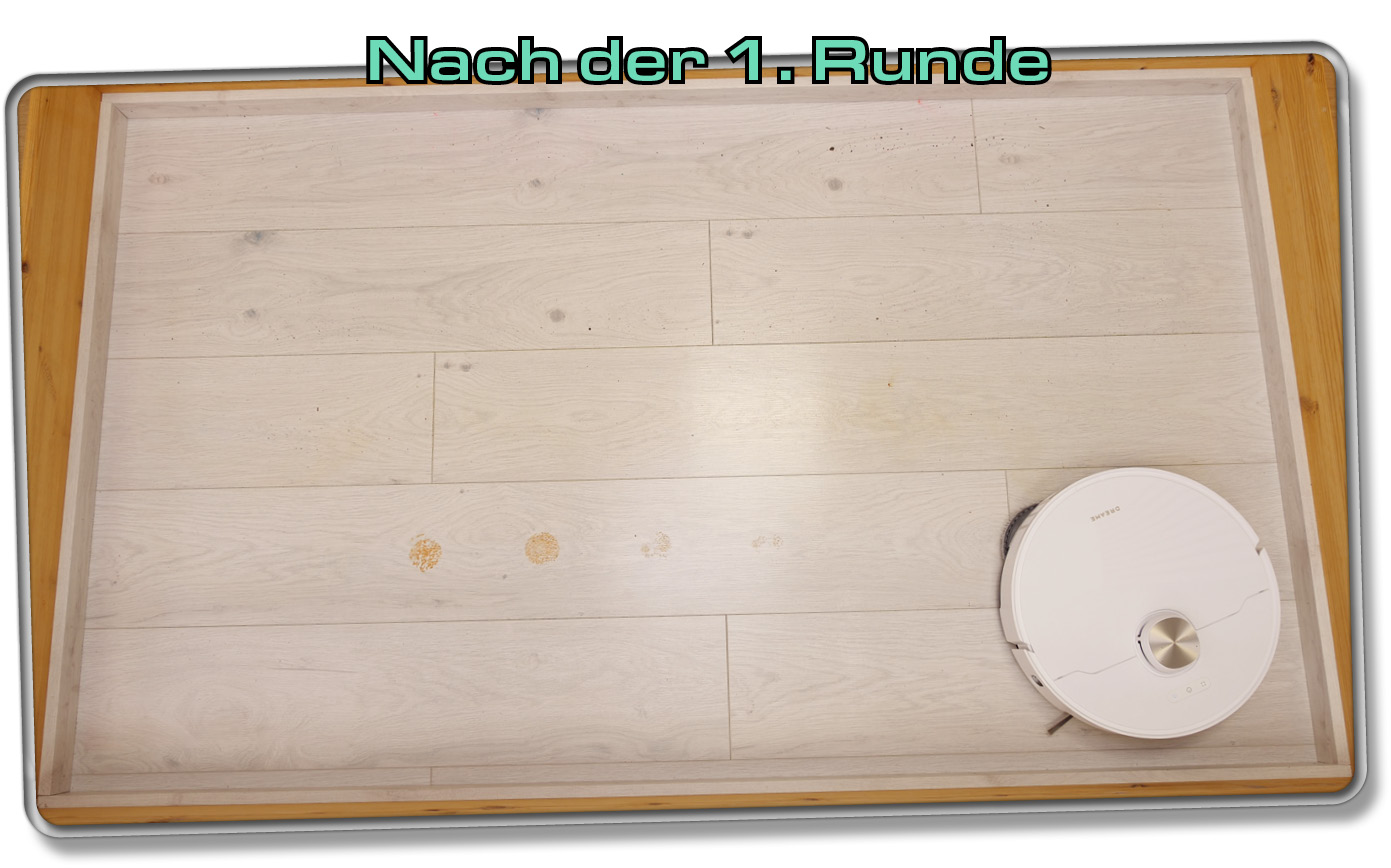 Nach der 1. Runde Wischen mit dem Dreame L40 Ultra
