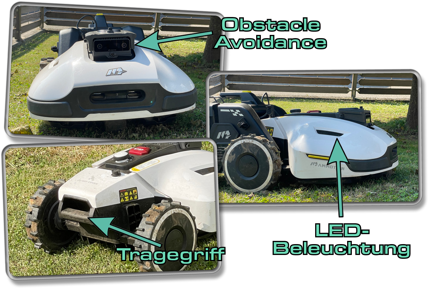 Das alles befindet sich ringsum den Mammotion YUKA