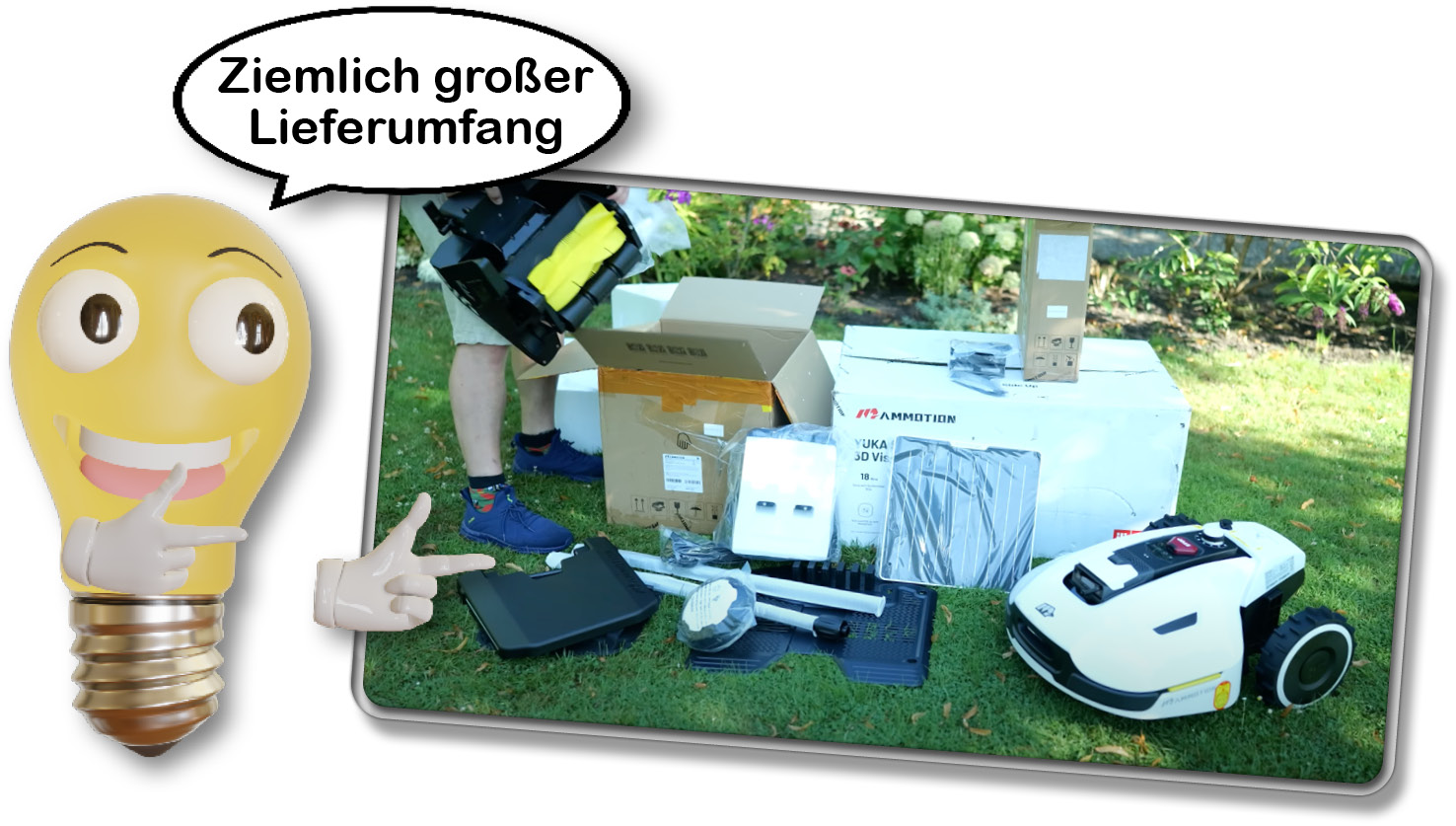 Das ist der Lieferumfang des Mammotion YUKA