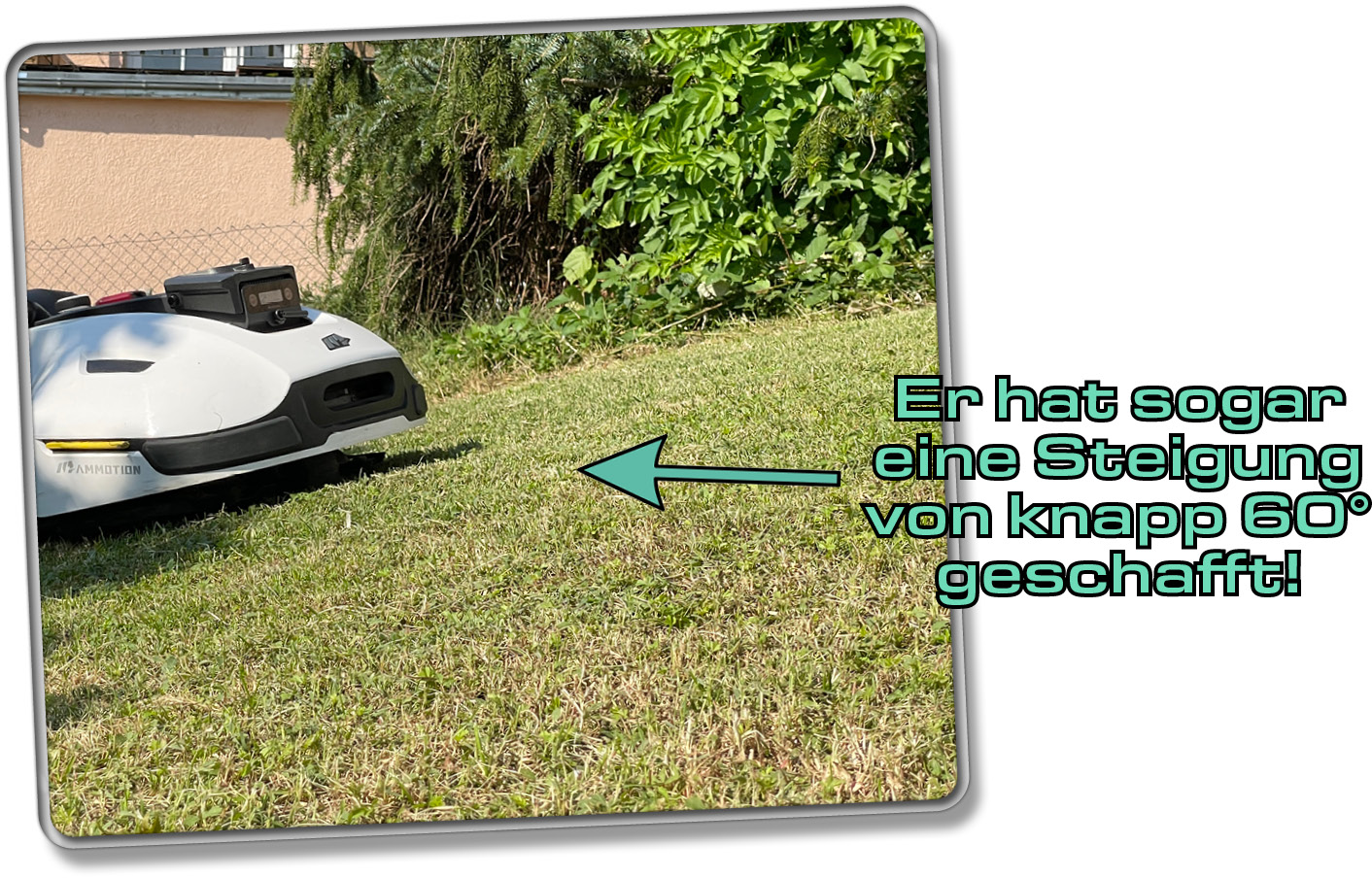 Der YUKA schafft sogar höhere Steigungen, als es der Hersteller angibt