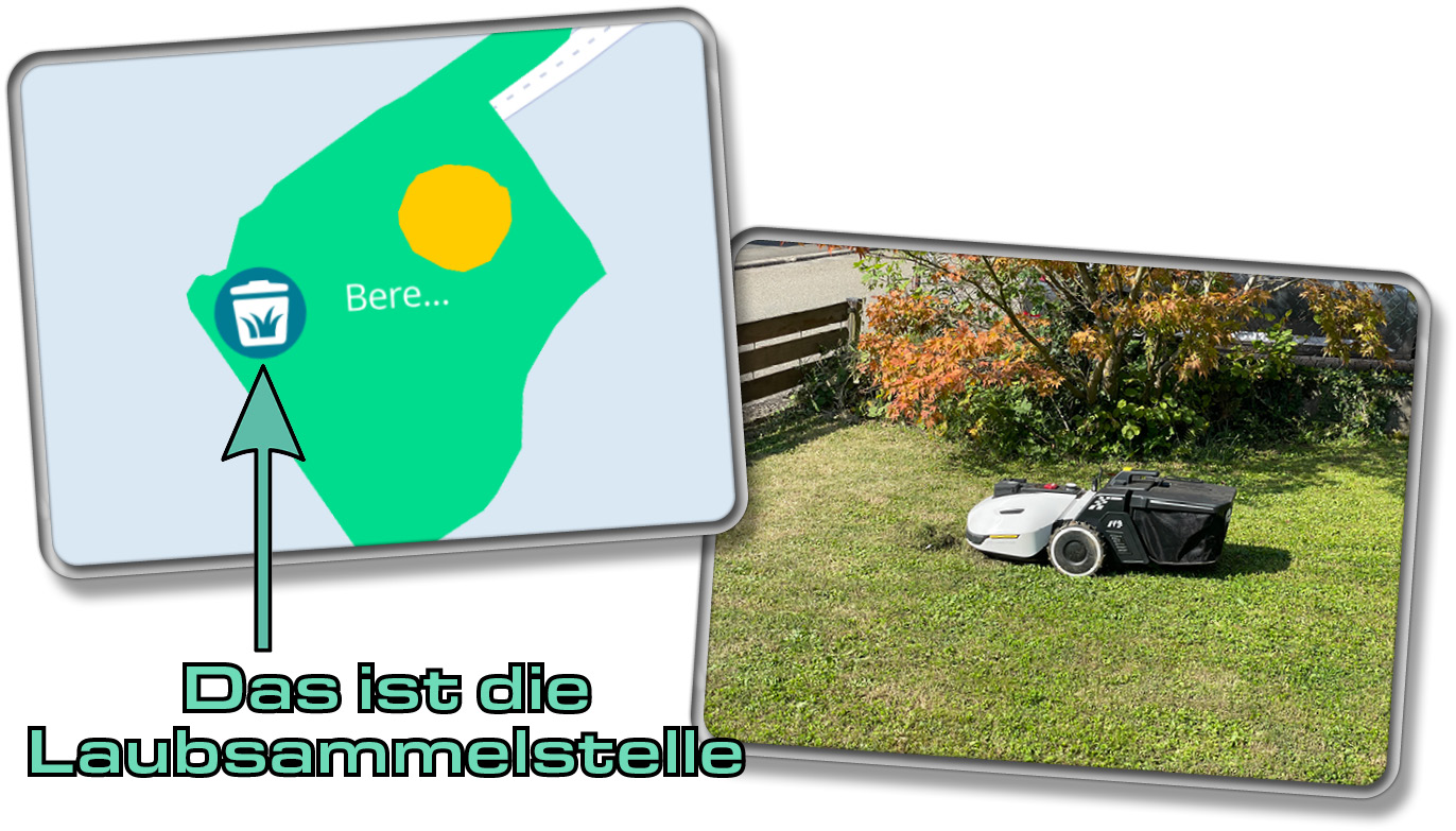 Die Laubsammelstelle benötigt viel Platz