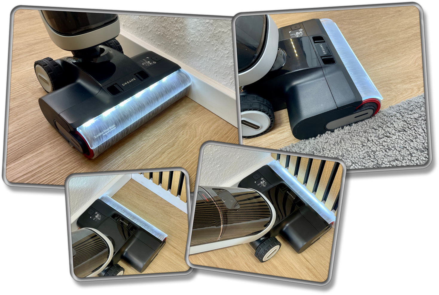 Die beidseitige Randreinigungsmöglichkeit ist sehr praktisch