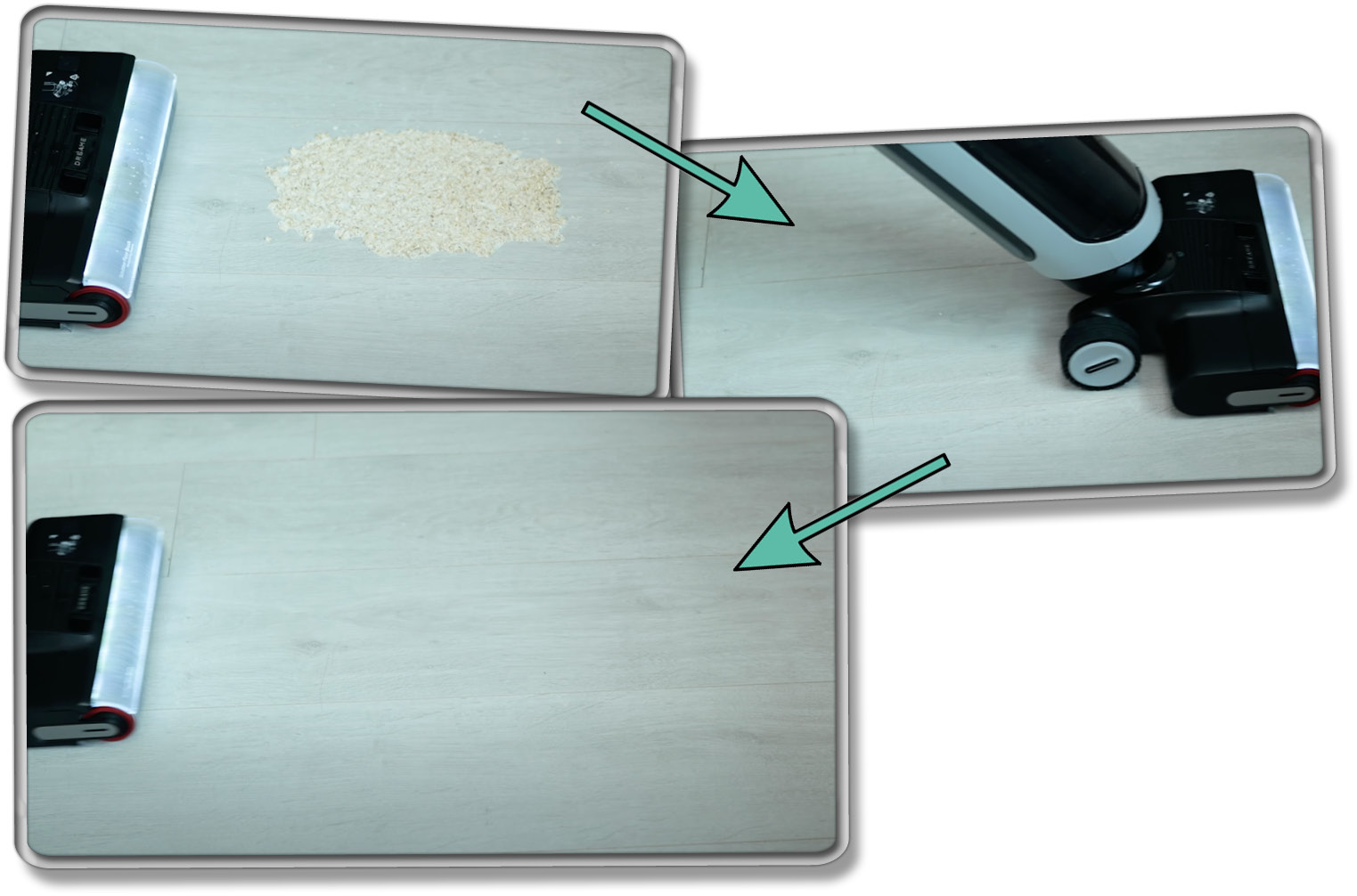 Dreame H14 Pro - Die gemessene Reinigungleistung bei dickflüssigen Verschmutzungen